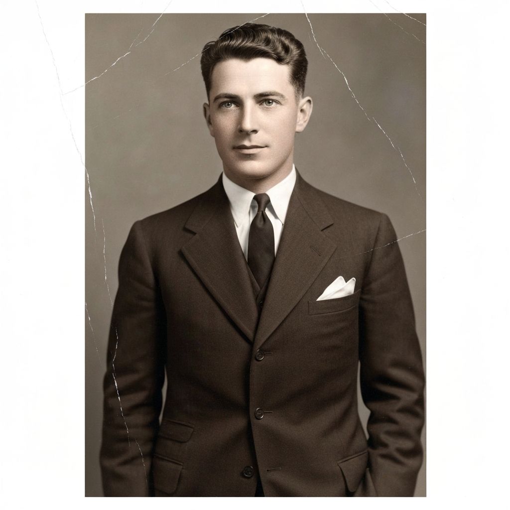 Foto restaurada pela IA sem danos